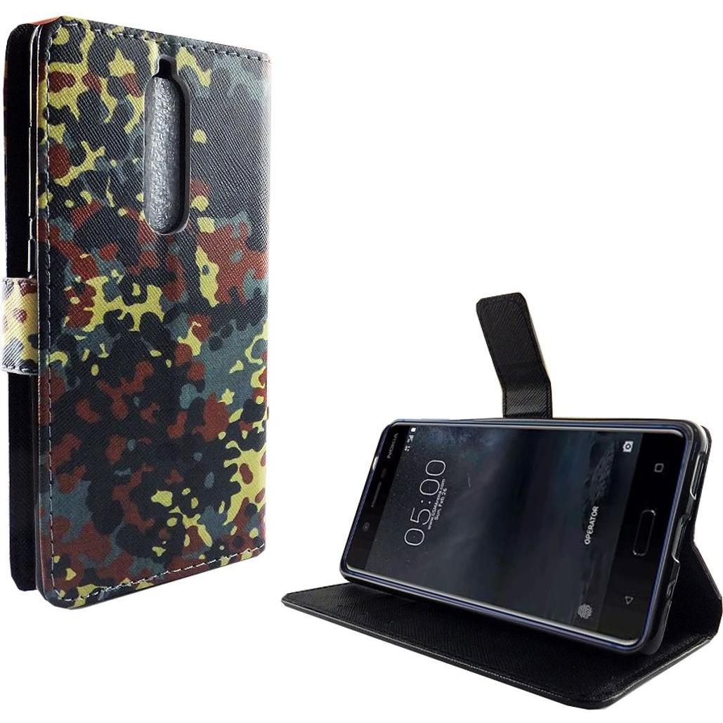 Thumbnail - König Design Hülle Handy Schutz für Nokia 5.1 Case Cover Tasche Wallet Etui Handyhülle Bumper (Nokia 5.1), Smartphone Hü...