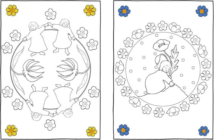 Produktbild Etwas von den Wurzelkindern: Jahreszeiten-Malbuch