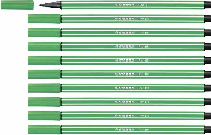 Productafbeelding STABILO Pen 68 Premium viltstift (Groen, 10 x)