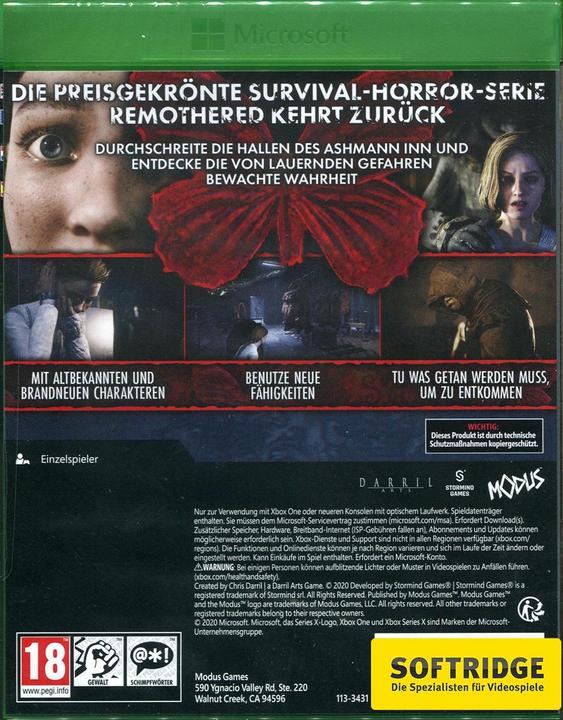 Produktbild astragon Remothered: Broken Porcelain (Xbox One X, Xbox Series X, Multilingual)