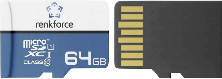 Produktbild Renkforce RF-mSDC-64GB USB-Stick 64 GB RF-7482246 (64 GB, microSDHC, UHS-I)
