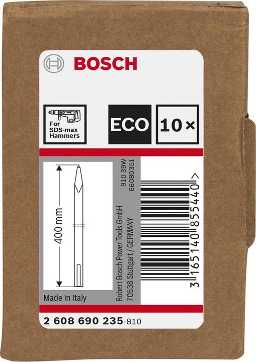 Actual product image Bosch Professional Zubehör Pointed chisel SDS max, 400mm, 10 pcs.