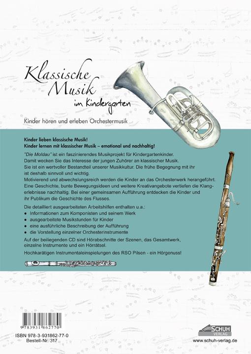 Produktbild Klassische Musik im Kindergarten - Die Moldau (Deutsch, Karin Schuh, Schuh Verlag GmbH, Sissi Katefidis, 2015)