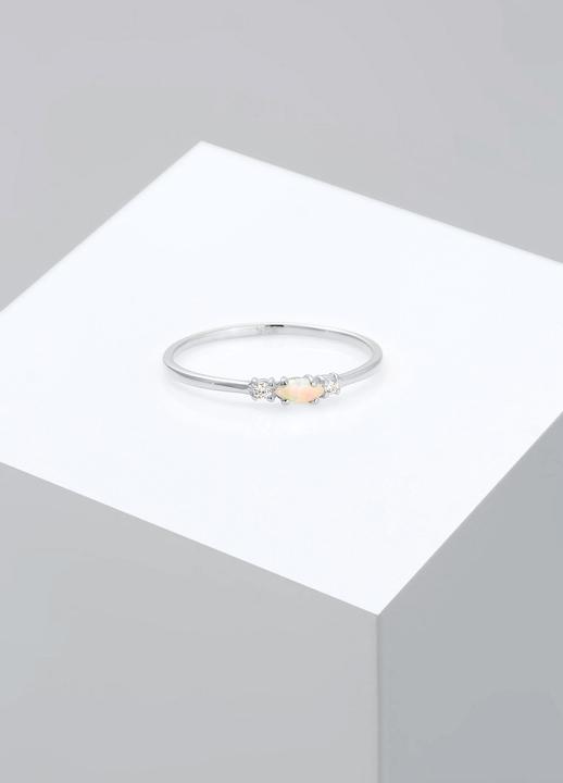 Immagine prodotto Elli Vintage Look mit Zirkonia Kristallen und Opal (58, 925 Argento)
