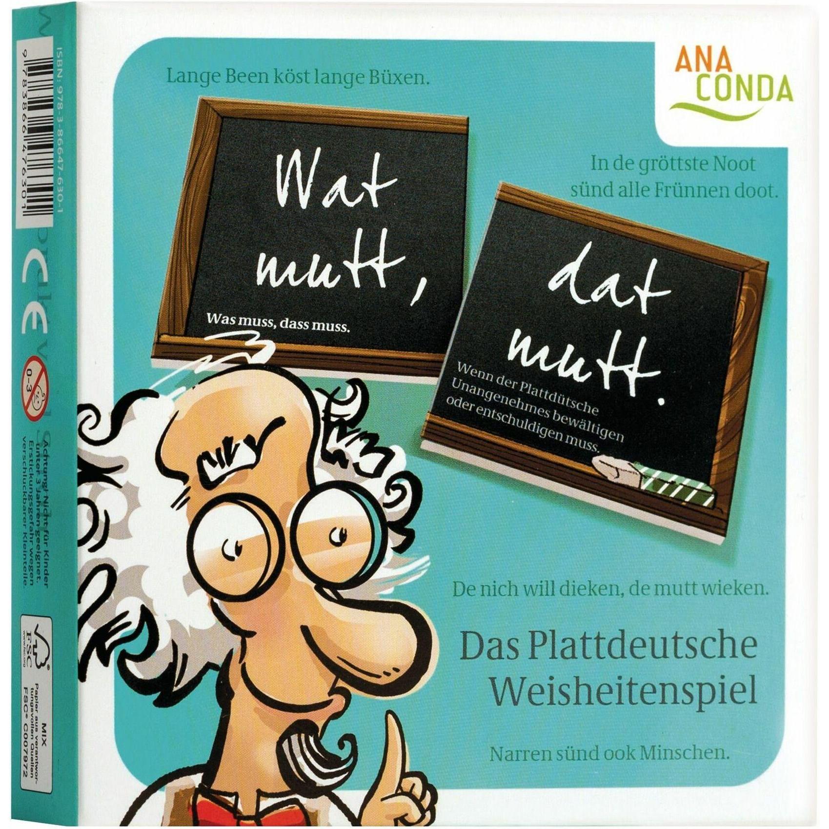 Anaconda Wat mutt, dat mutt - Il gioco di saggezza del basso tedesco (Tedesco)