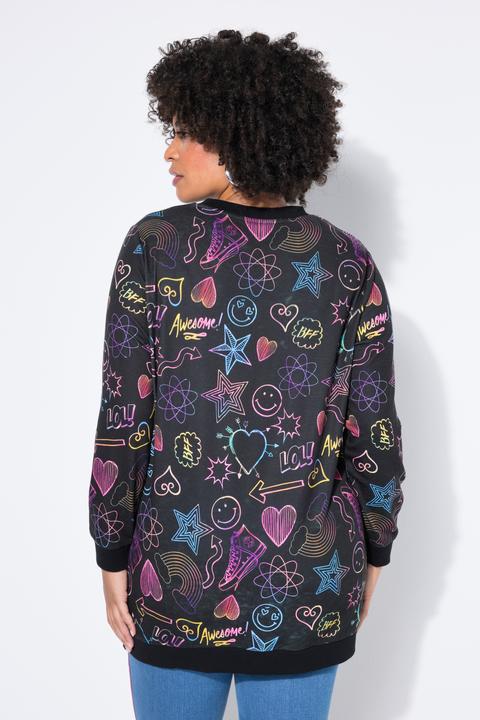 Produktbild Angel of Style Sweatshirt, bequeme Passform, Comic-Muster (52)