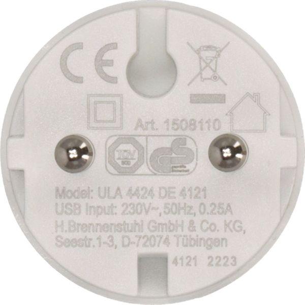 Actual product image Brennenstuhl USB socket adapter 2.4A white (12 W)