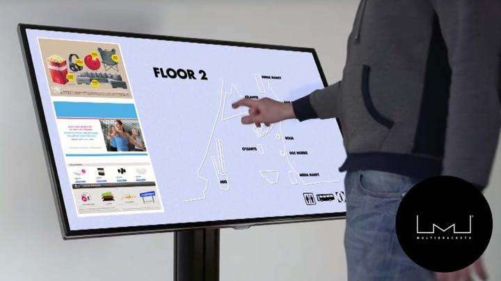 Actual product image Multibrackets Display stand and table (55", 80 kg)