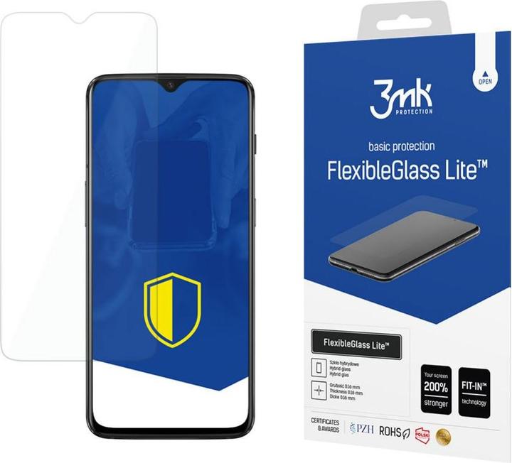 Actual product image 3MK FlexibleGlass Lite OnePlus 6T Hybrid Glass Lite (1 pcs., OnePlus 6T)