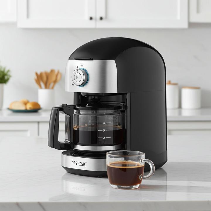 Produktbild hagenuk Kaffeemaschine mit Mahlwerk, 0,5 l, 500 W