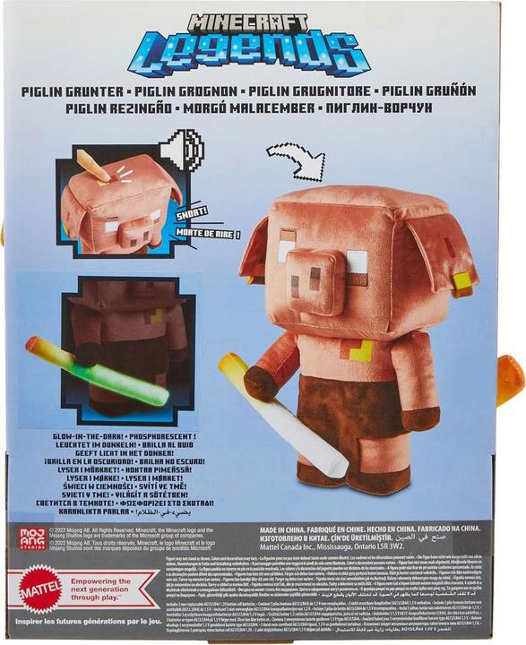 Actual product image Mattel Piglin Feature Plush (29 cm)