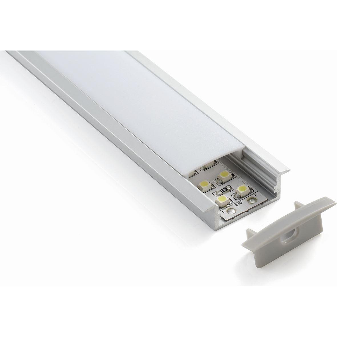 Synergy 21, LED Streifen, LED UProfil 200cm ALU013 weiss (200 cm)