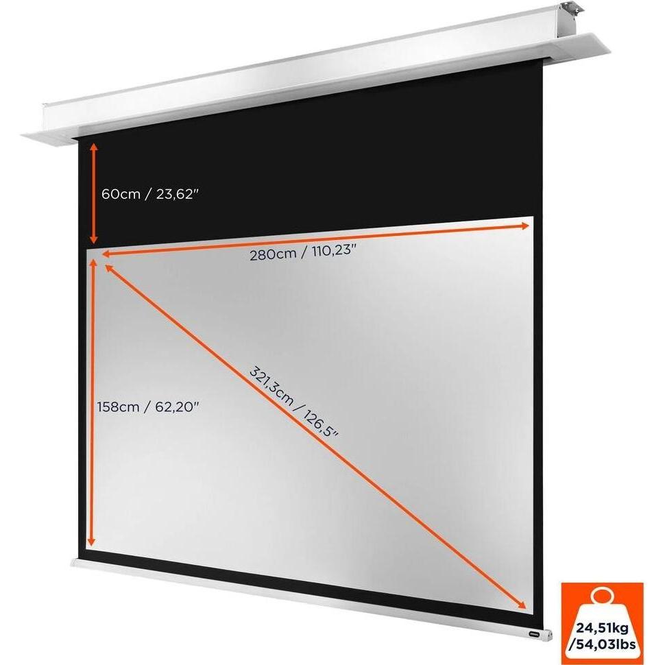 Thumbnail - Celexon Motor Professional Plus (126", 16:9), Leinwand, Weiss