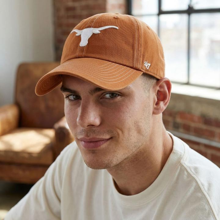 Produktbild 47 Brand Strapback Cap - Clean Up Texas Longhorns Rust