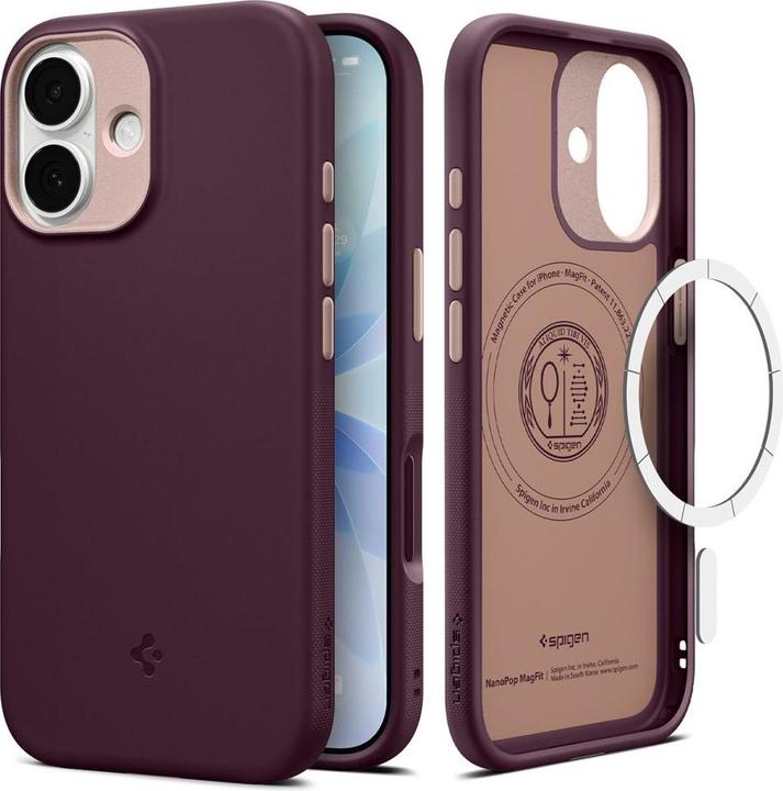 Produktbild Spigen - Caseology Nano Pop MagSafe - iPhone 17 - Burgundy Bean (Apple iPhone 17)