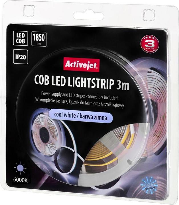 Image du produit Activejet AJE-COB zim Lampe à bande universelle Indoor (Blanc froid, 300 cm, Intérieur)