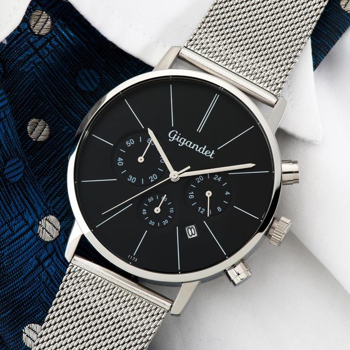 Produktbild Gigandet Elegante Chronograph mit Datum, Stoppfunktion und Wasserdichtigkeit (Analoguhr, Chronograph)