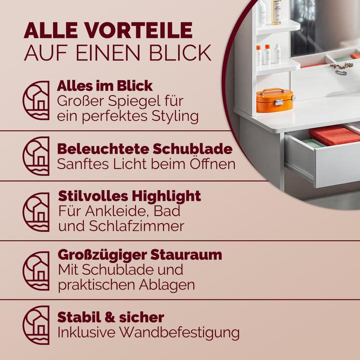 Image du produit Casaria Lucia (108 x 40 x 140 cm)