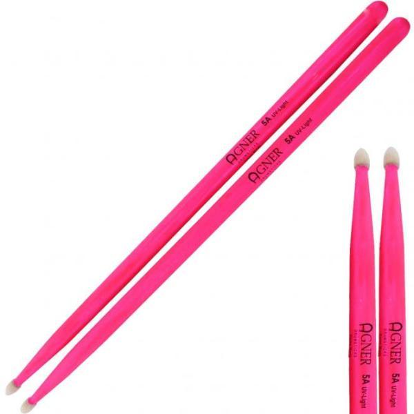 Produktbild Agner 5 A UV-Light Sticks Pink mit keepdrum 5A (Schlagzeug)