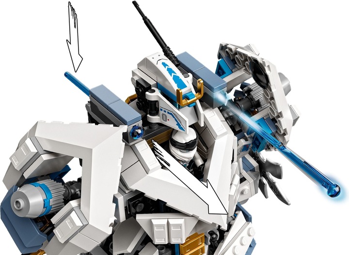 Actual product image LEGO Zane's Titan Mech (71738, LEGO Ninjago)