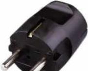 E+P E + P S 12 Black Electrical Power Plug - Electrical Power Plugs (250 V, 50 Hz, 16 A)