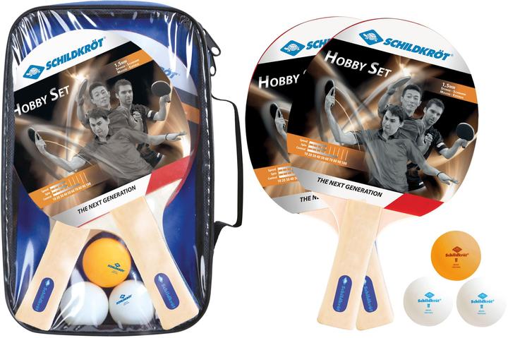 Actual product image Schildkröt Donic-Schildkröt 788602 - Hobby table tennis set for 2 players, 2 bats, 3 balls, bag