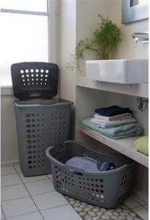 Actual product image Curver Victor Laundry Basket 50L silver 50L