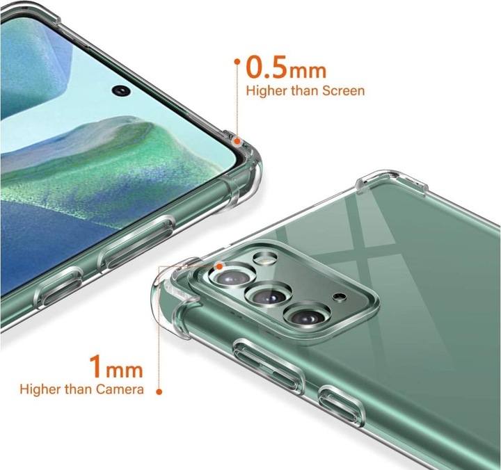 Actual product image Screenguard Samsung Galaxy Note20 Case Crystal Soft Airbag Bumper (Samsung Galaxy Note 20)