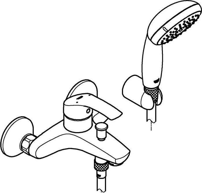 Produktbild Grohe Eurosmart Einhand-Wannenbatterie