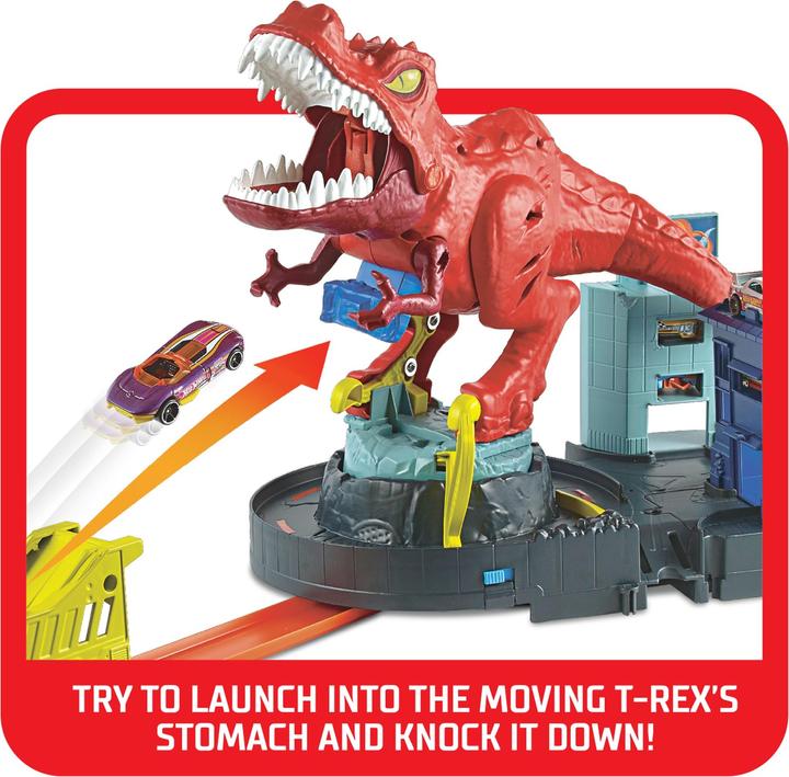 Actual product image Hot Wheels T-Rex Rampage Play Set