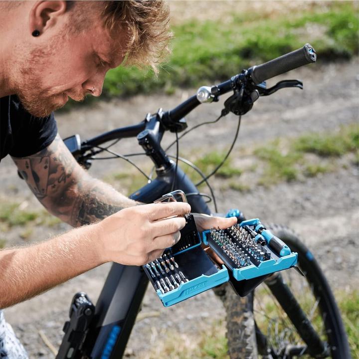 Productafbeelding HAZET Bitset 2200SC-1, 69 stuks (Kruis Pozidriv PZ, Cross Phillips PH, Schroefgleuf, Zeskantbus TX, Inbus)