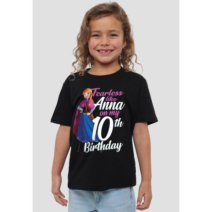 Produktbild Disney Frozen Fearless Like Anna TShirt 10. Geburtstag (152, 158)