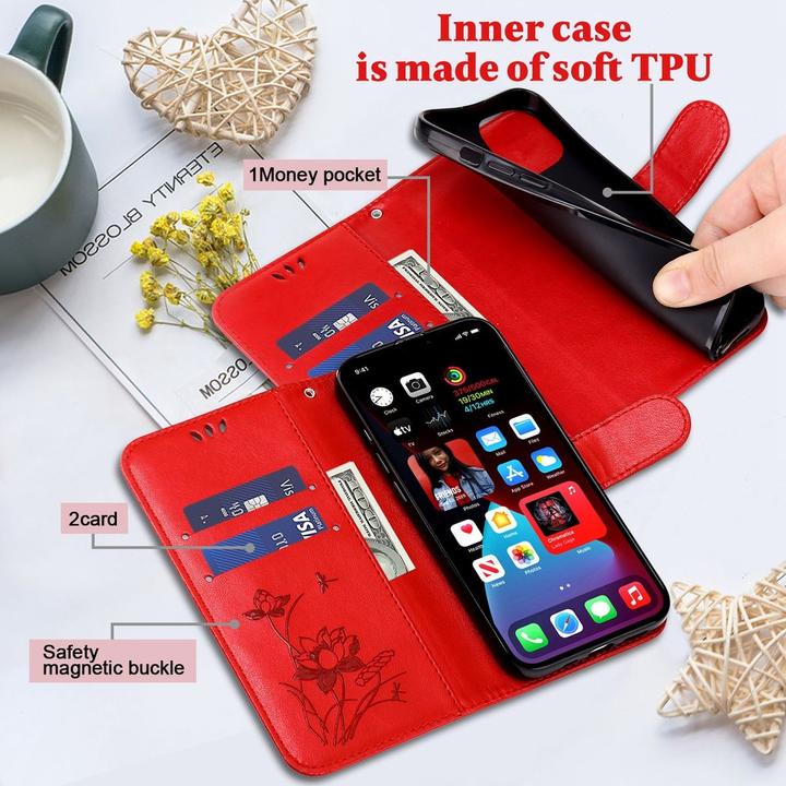 Actual product image König Design Case Mobile Protection for Motorola Moto E20 / E30 / E40 Case Cover Wallet Bag (Motorola E30, Motorola Moto E20, Motorola Moto E40)