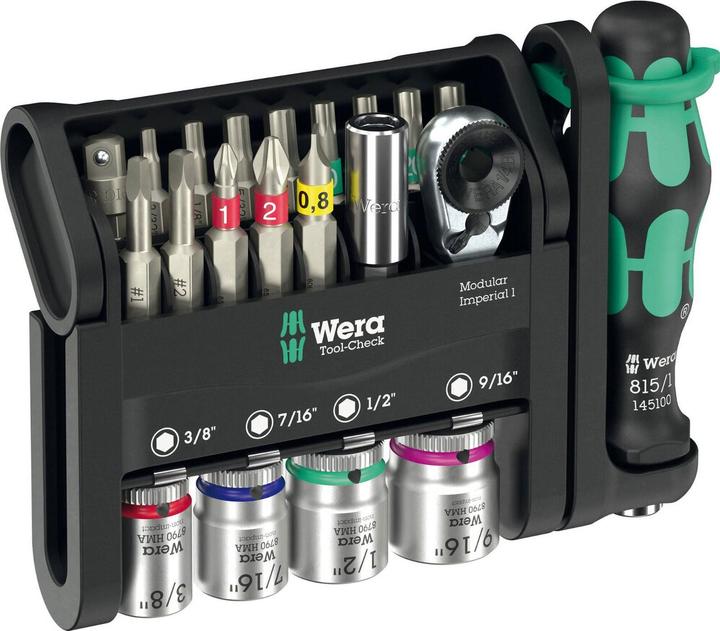 Productafbeelding Wera Tool-Check Modular Imperial 1 (Vierkant stopcontact, Cross Phillips PH)