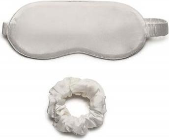 Image du produit Kallos LOVLI SET Silk jedwabna maska + jedwabna gumka Silver (Élastiques à cheveux)