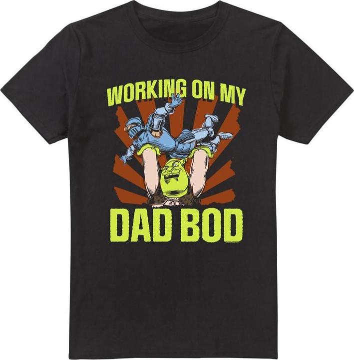 Actual product image Shrek Mens Working On My Dad Bod T-Shirt (L)