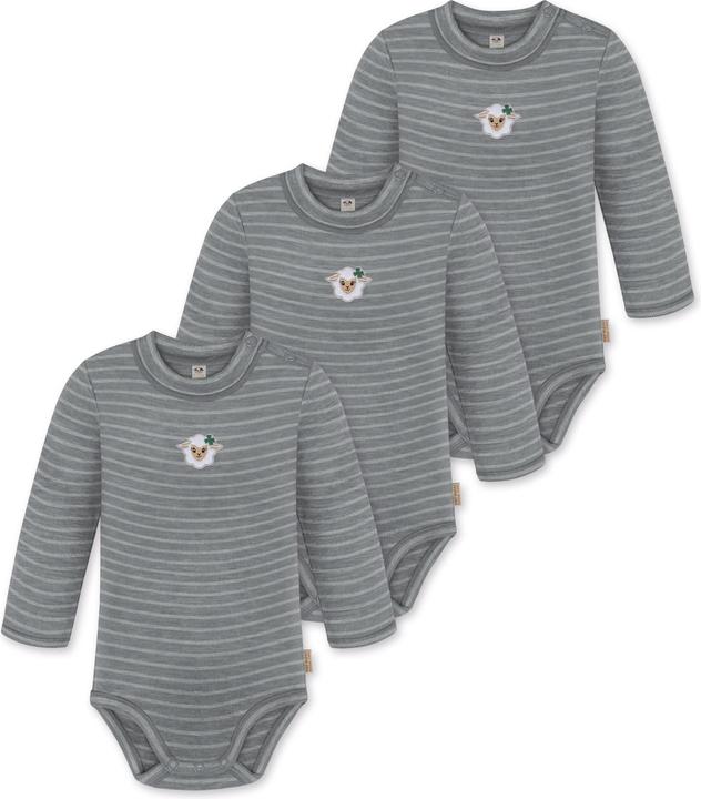 Produktbild Normani 3er Pack Baby Merino Langarmbody „Tuai" - 9399 (86)