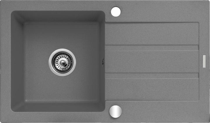 Maidsinks Evier monocuve avec égouttoir Promo 76x44 1B 1D E070053701 (Évier encastré avec égouttoir, 44 cm, 76 cm)