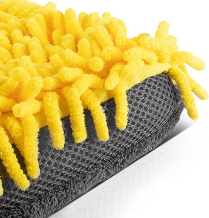 Produktbild Stahlwerk Autowaschhandschuh 5er Set Reinigungshandschuh Mikrofaser Schwamm