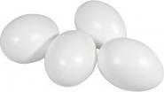Actual product image False Plastic eggs, 10cm ø, 4 pieces (4x)