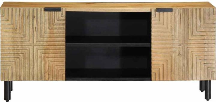 Image du produit vidaXL Meuble TV Marron 105x33x46 cm en bois massif de manguier Support TV Buffet TV (105 x 33 x 46 cm)
