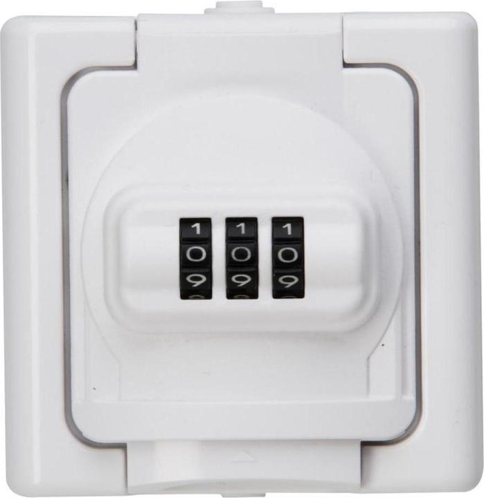 Image du produit Kopp Prise de courant apparente simple verrouillable IP44 Gris, Noir 109802008 (109802008)