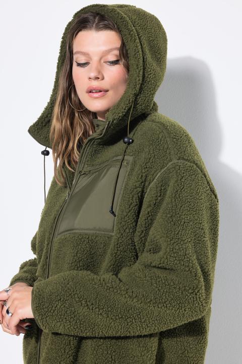 Produktbild Studio Untold Teddyjacke, oversized, Kapuze, Langarm (42, 44)