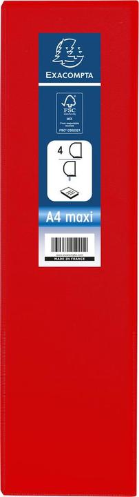 Image du produit Exacompta classeur à anneaux A4+ PVC/PU 4 anneaux 60mm dos 90mm (A4+, 90 mm)