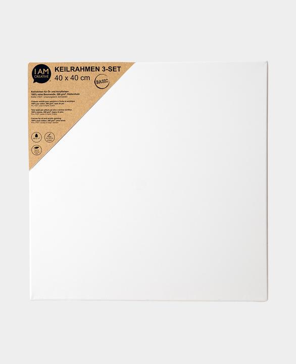 Actual product image I Am Creative Keilrahmen 3er Set, 40 x 40 (40 x 40 cm)