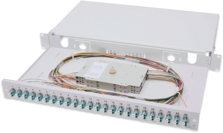 Produktbild Digitus LWL Spleissbox, bestückt, LC, OM3