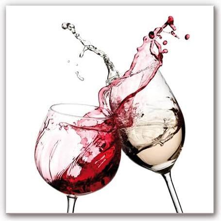 Produktbild Trenddeko Weingläser - quadratisch (40 x 40 cm)