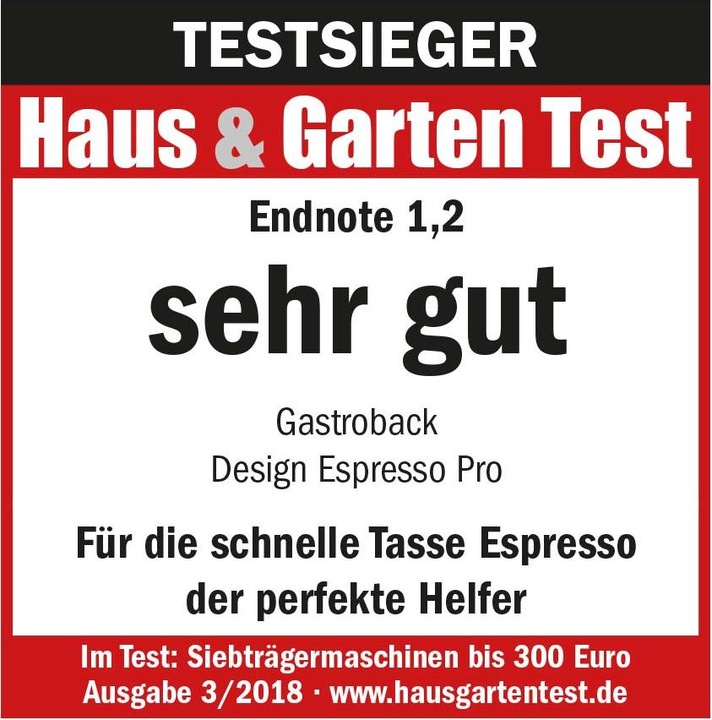 Actual product image Gastroback Design Espresso Pro