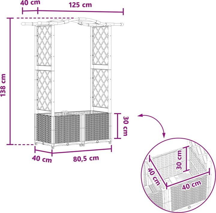 Produktbild vidaXL Hochbeet