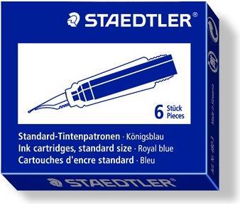 Immagine prodotto Staedtler Ricarica per blå 6 pz/pak - (6 pz) (6 pz., Blu reale)